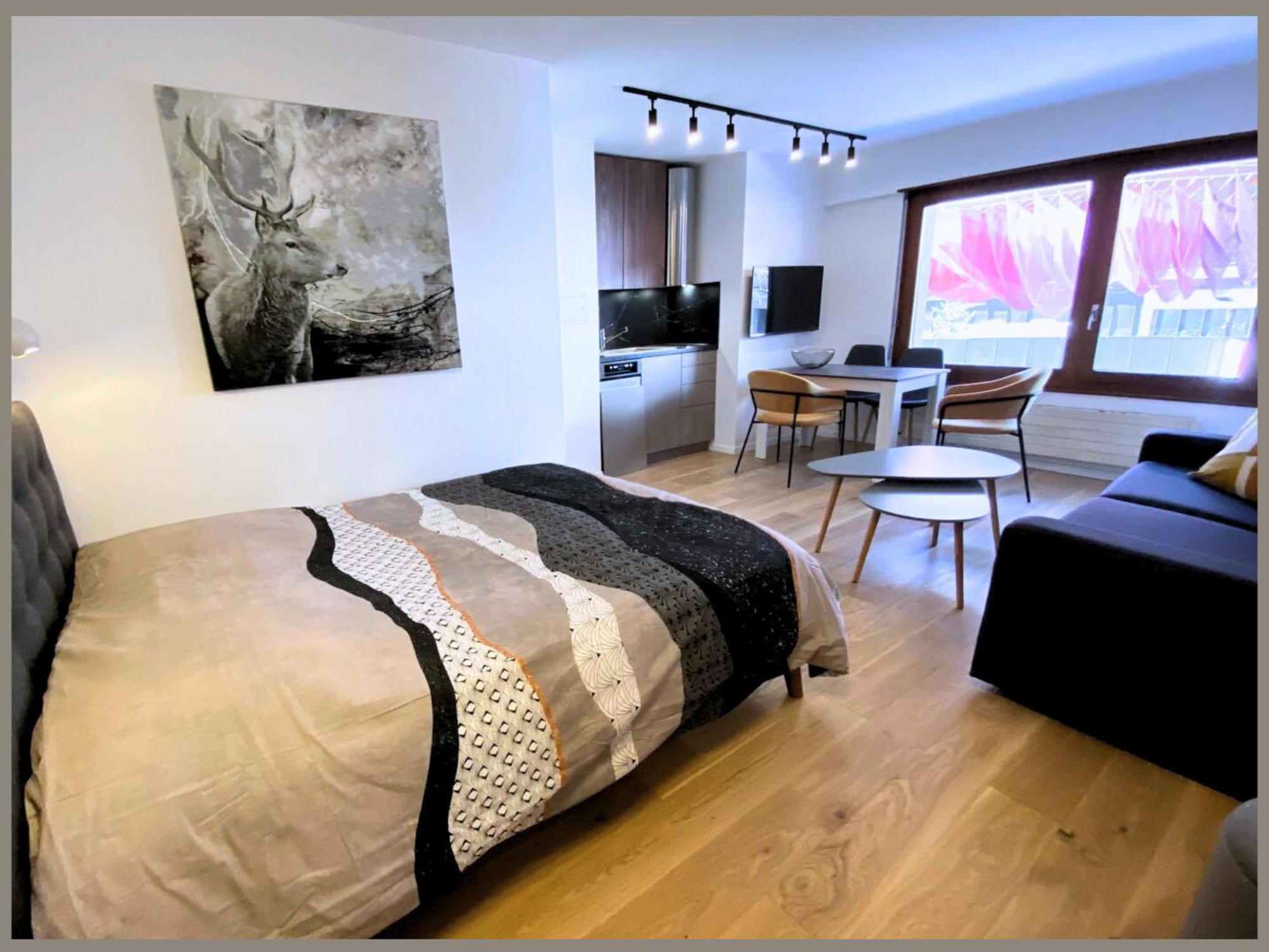 Appartement Avenue de la Gare 4, 3963 Crans-Montana, Centre Extérieur photo